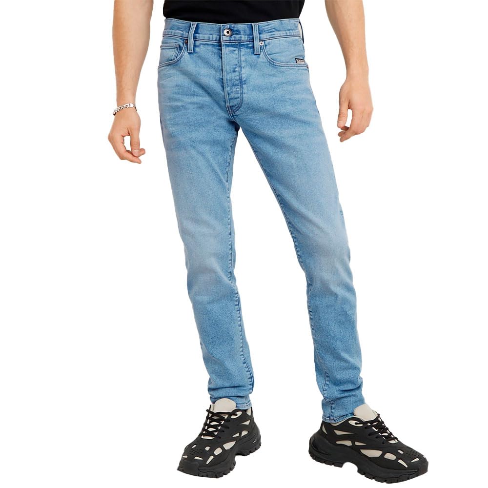 G-Star Men's Blue 3301 Slim Jeans, (Lt Aged D25742-8968-424), 36W / 34L