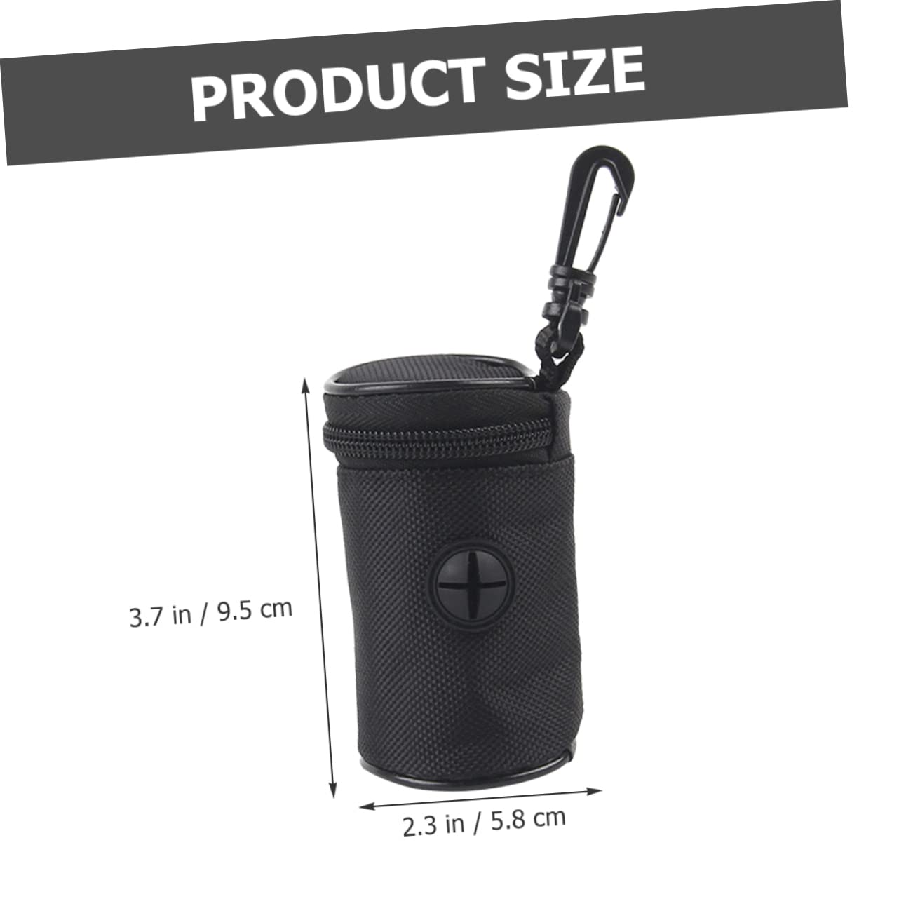 5St Hundekotbeutel Aufbewahrungstasche rosa Welpe Welpenunterlagen dog poop bag holder Hundekotbeutelhalter Abfallsackhalter für den Außenbereich Tasche aus Oxford-Stoff Black BESPORTBLE