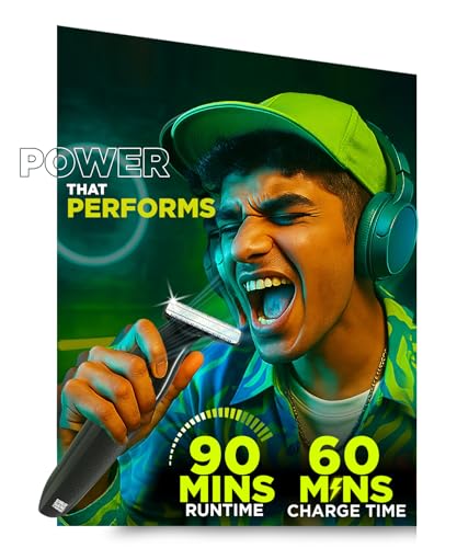 Image of Bombay Shaving Company OmniBlade 3-in-1 Beard and Body Trimmer For Men | Trim, Style, Shave | Type C Flash Charging | Multi Length Settings Comb, Detachable Blades | Gifts For Men