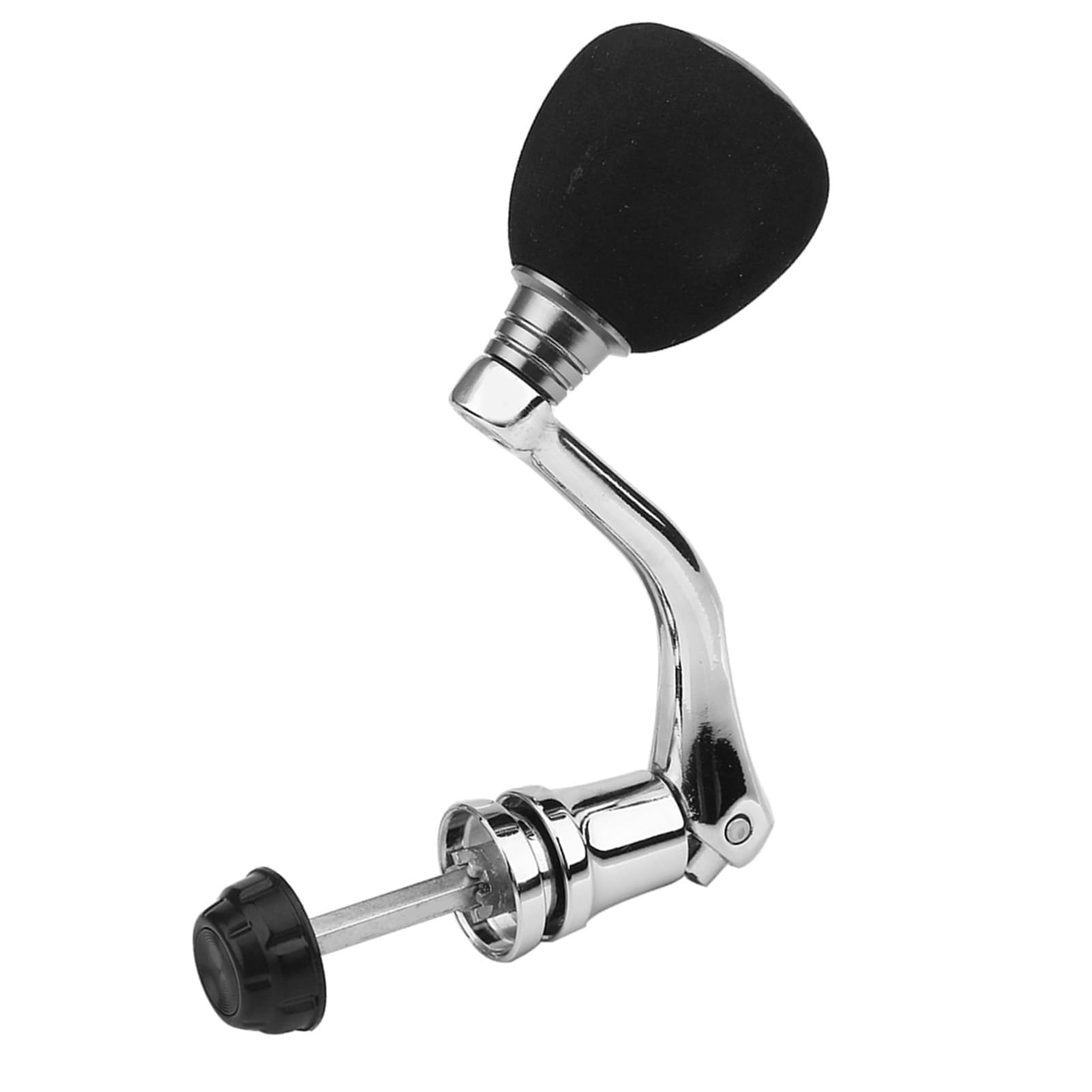 Denash Fishing Reel Handle, Professional Fishing Reels Replacement Grip Metal EVA Handle for Replacement (2000 3000 Medium Size)