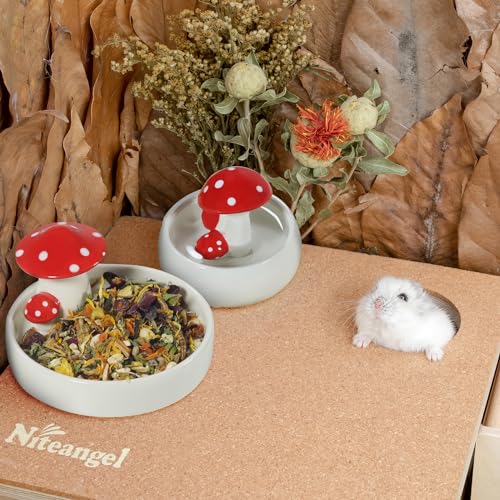Gamelle pour hamster céramique série champignon écuelle étanche gerbille