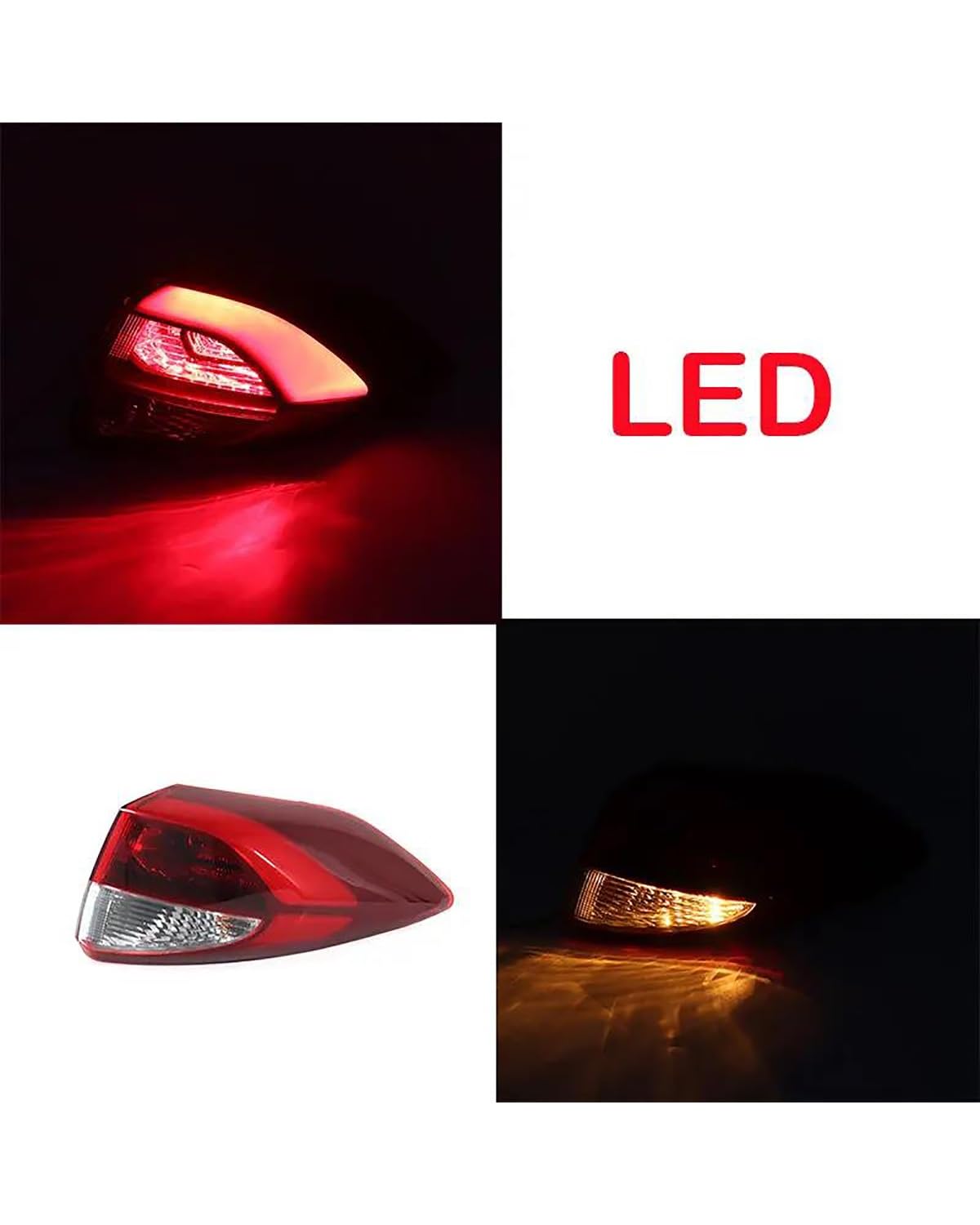 Fanale Posteriore per Hyundai per Tucson 2015-2018 Luci Posteriori A LED per Interni Ed Esterni Blocchi Fari Posteriori Auto(LED,Outside Right)