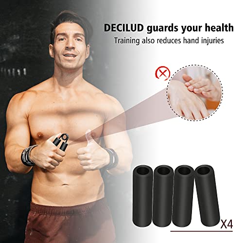 Decilud Grip Strength Trainer Set, 50Lb-300Lb 6 Pack Metal Hand Grip Set No Slip Heavy-Duty Finger, Wrist & Forearm Exercise Strengthener For Home Office & Gym, Muscle Building Grip Strength Trainer #TOP3