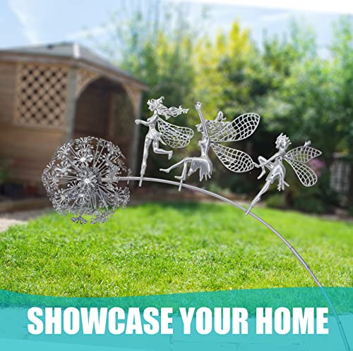 Uniq Ghuds Fairy Garden Accessories Stakes, Metal Outdoor Garden Decor For Outside Yard Decor Statues, Patio Decorations Yard Art Lawn Decor Ornaments, Garden Stakes Decorative Sculpture #TOP4