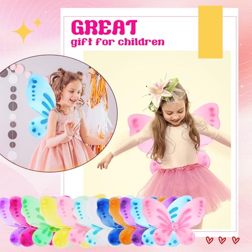 Pack de 24 alas de hada para niñas multicolor miniatura 5