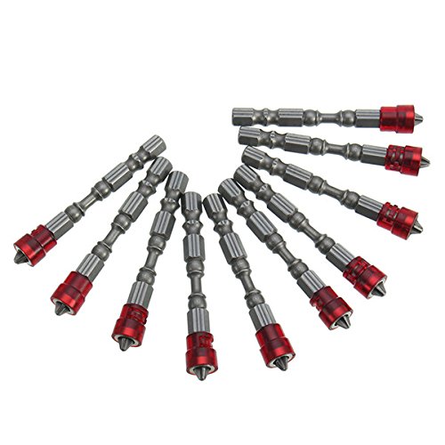 10Pcs 65Mm Ph2 Magnetic Screwdriver Bits 1/4 Inch Hex Shank #TOP3