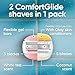 Gillette Venus ComfortGlide White Tea 4 count, with Gillette Venus ComfortGlide plus Olay 2 count, Women's Razor Blade Refills