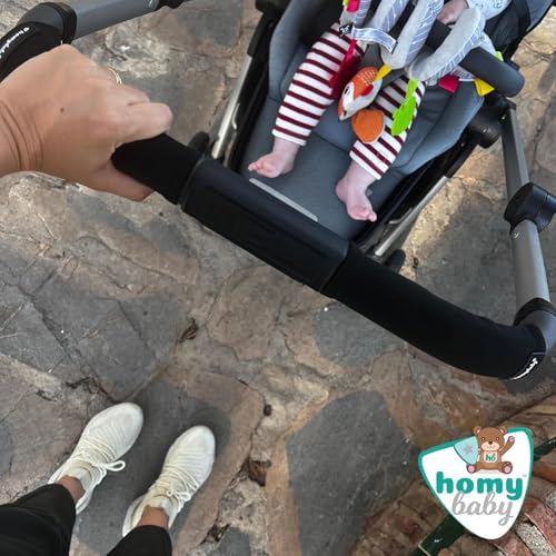 HOMYBABY® Universal Kinderwagen Griffbezug – Schiebegriff Abdeckung für Buggy & Kinderwagen – Waschbar, robust und einfach zu befestigen
