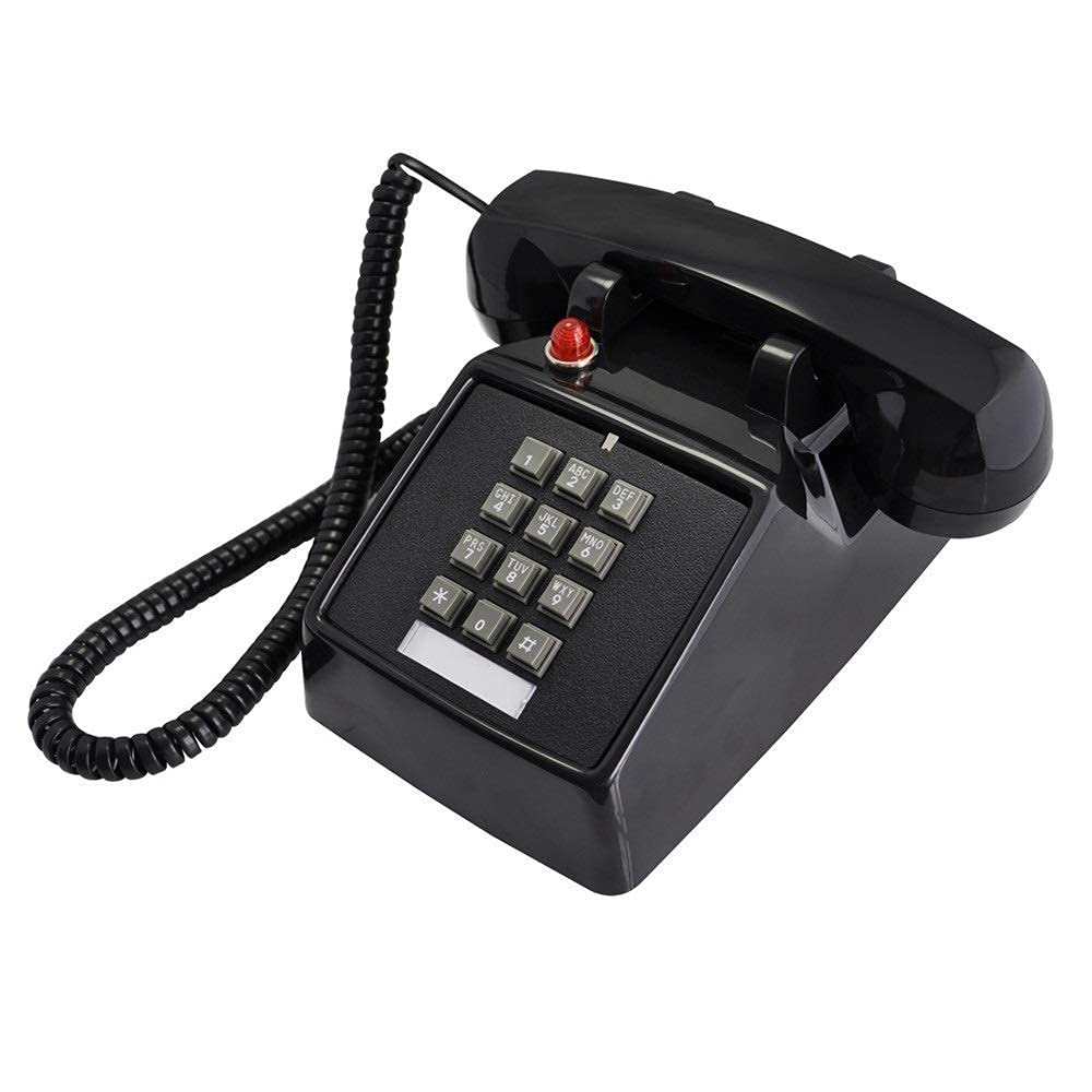 Telefon stacjonarny do domu, europejski telefon w stylu antycznym, telefony w stylu rustykalnym, telefon stacjonarny w stylu retro, telefon stacjonarny do domu i wystroju, czarne, kreatywne telefony