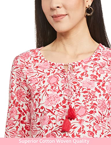 Image of Amazon Brand - Myx Women's Cotton Regular Fit Kurta (Available in Plus Sizes)