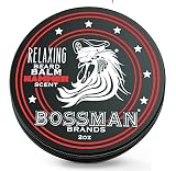 Bossman Relaxing Beard Balm - Beard Tamer, Relaxer, Thickener and Softener Cream - Beard Care Produc