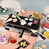Tristar Raclette, Pour 8 Personnes, Surface de Cuisson 42 x 23 cm, Thermostat Réglable avec Anneau Lumineux, 1400 W, Noir, RA-2746