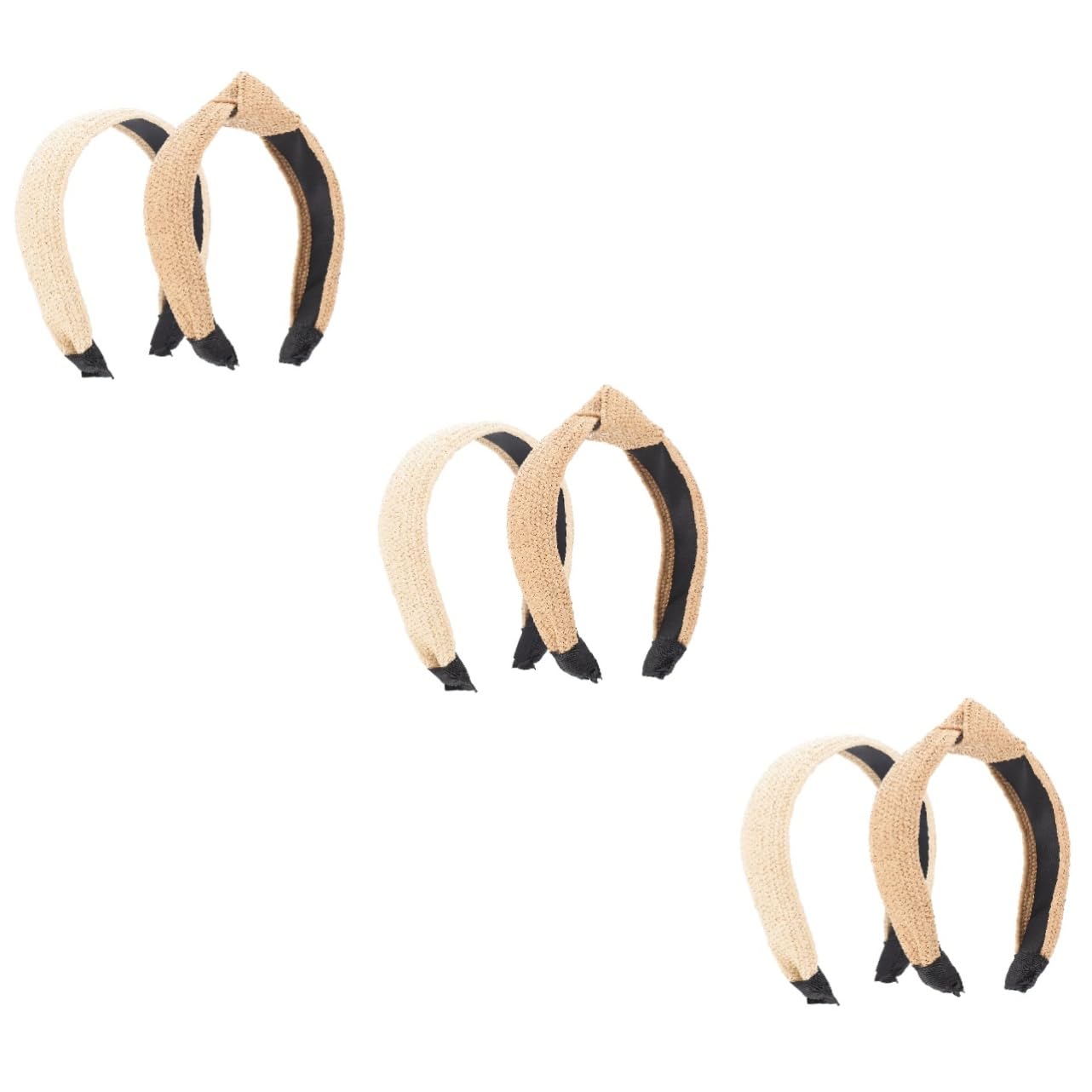 Ipetboom 6pezzi Fascia Per Intrecciata Accessori Per e Colori Beige e Indossare
