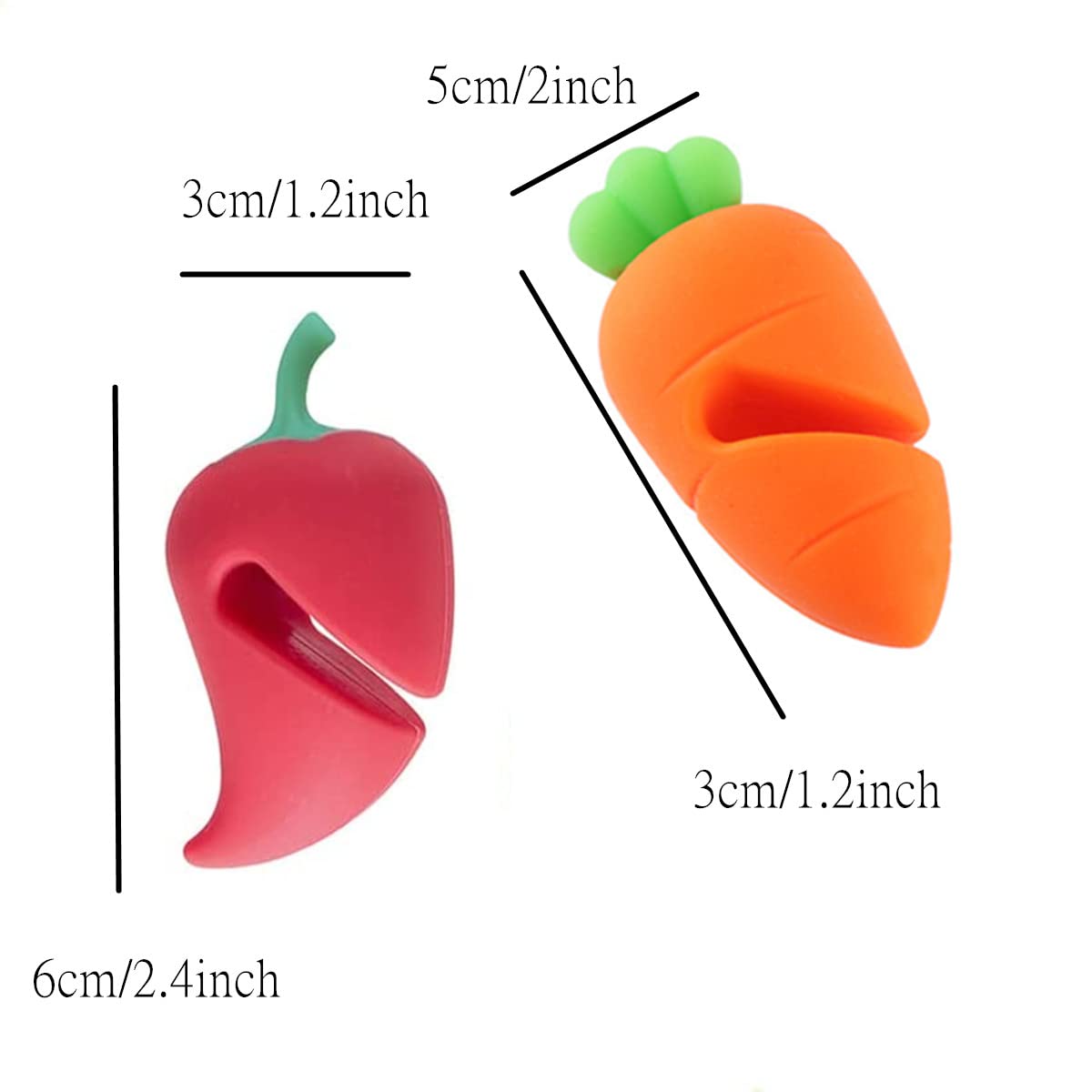 Spill-Proof Lid Lifter Set of 2, Silicone Pot Lid Holders with Anti-Overflow Design - Cute Heat-resistant Kitchen Gadgets for Soup Pots (Orange & Red)