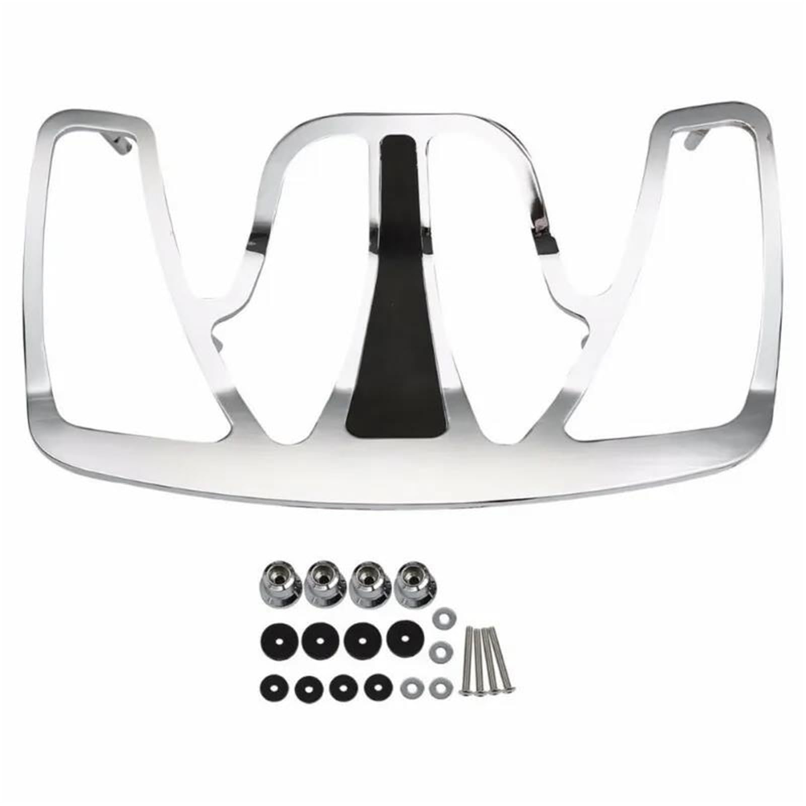 pour Goldwing GL1800 GL 1800 2001-2015 2016 2017 Porte-Bagages Coffre Moto en Aluminium Moto Bagages Supports(Chrome)