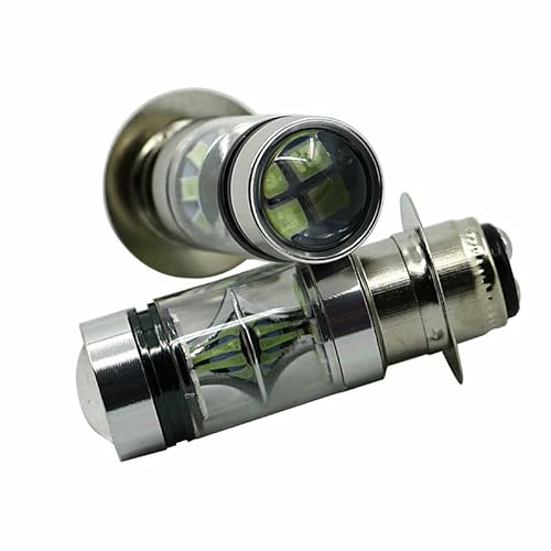 2PCS Super White 100W LED Head light Headlights Bulbs LAMP For Yamaha GRIZZLY 660 400 450 350 125 YFZ350 YFZ450 RAPTOR 350 700 (Color : 2 piece white)