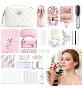 FUHSY Wedding Day Emergency Kit with 60+ Wedding Essentials Survival Set with Makeup Bag Bride Mi...