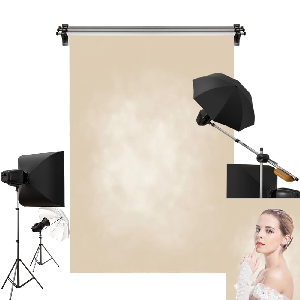 Amazon | Kate 1.5x2.2m 背景布 ベージュ 撮影用 背景シート