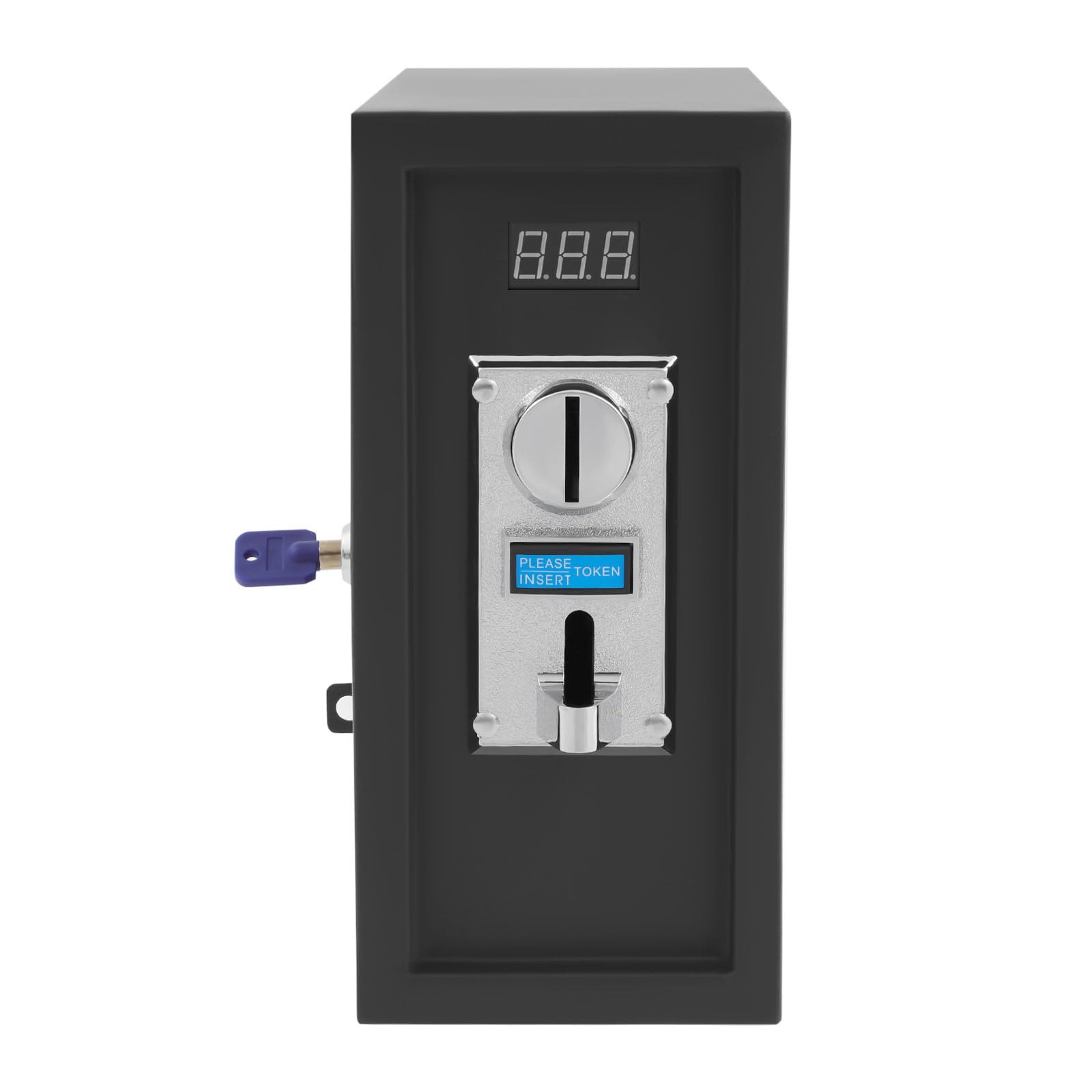 Münzautomat für Waschmaschine, 220V Münz-Zeitschaltuhr 90min mit LED-Bildschirm Zeitakkumulationsfunktion Automatische Zeiterfassung für Massagesessel, Waschmaschinen Spielautomaten