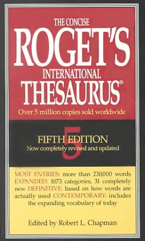 Concise Rogets International Thesaurus 0673997065 Book Cover