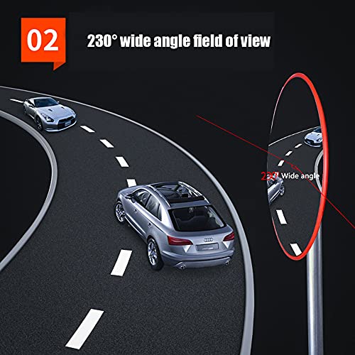 Espejo gran angular curvo de 130° ideal para mejorar la visibilidad en la salida de su parking 2