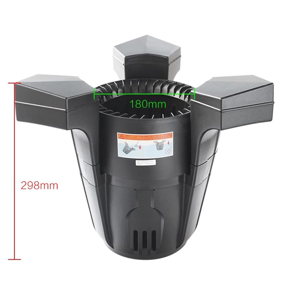 Skimmer Galleggiante per Stagno, Robot Skimmer per Piscina, Pulitore Automatico per Piscina, Aspirapolvere per Stagno, Rete per Skimmer per Foglie per Piscina per Laghetto per Pesci, 270 ft