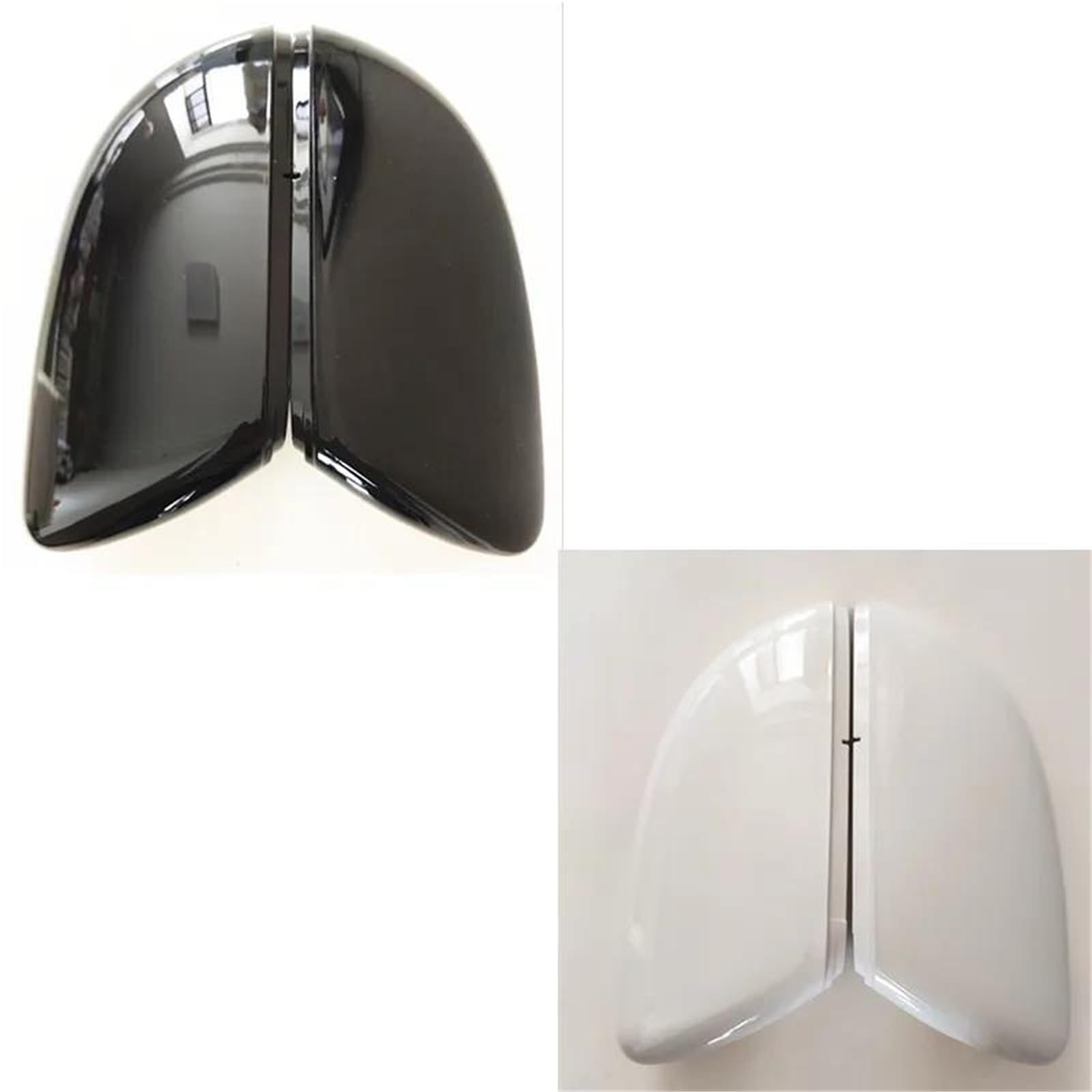Retroviseurs Paire De Coques De Rétroviseurs Pour VW Pour Golf 6 Pour MK6 Pour GTI R20 Pour Touran 2011-2015 Coques De Rétroviseur Extérieur Lateraux Coque(BLANC)