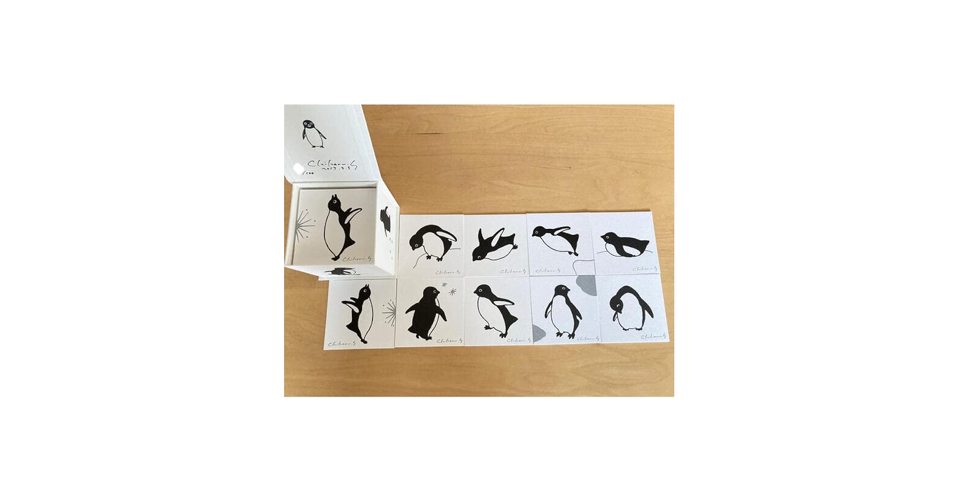 Amazon.co.jp: 坂崎千春作品 ペンギン百態 アートカードBOX