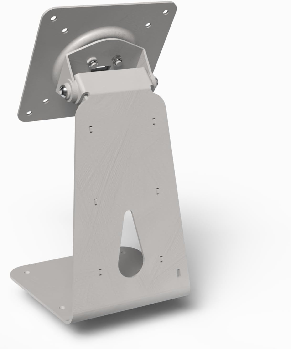 TABcare Metal VESA Desktop Stand Mount 360 Degrees Rotate and 180°Forward and Backward Supports 75x75mm 100x100mm (White)