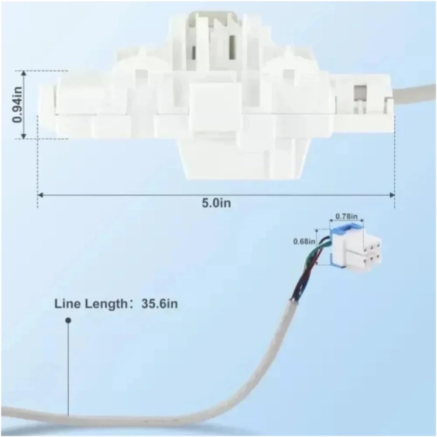 Washing Machine Electronic Door Lock Delay Switch, Compatible for Samsung, DC34-00025E, Washing Machine Repair Parts