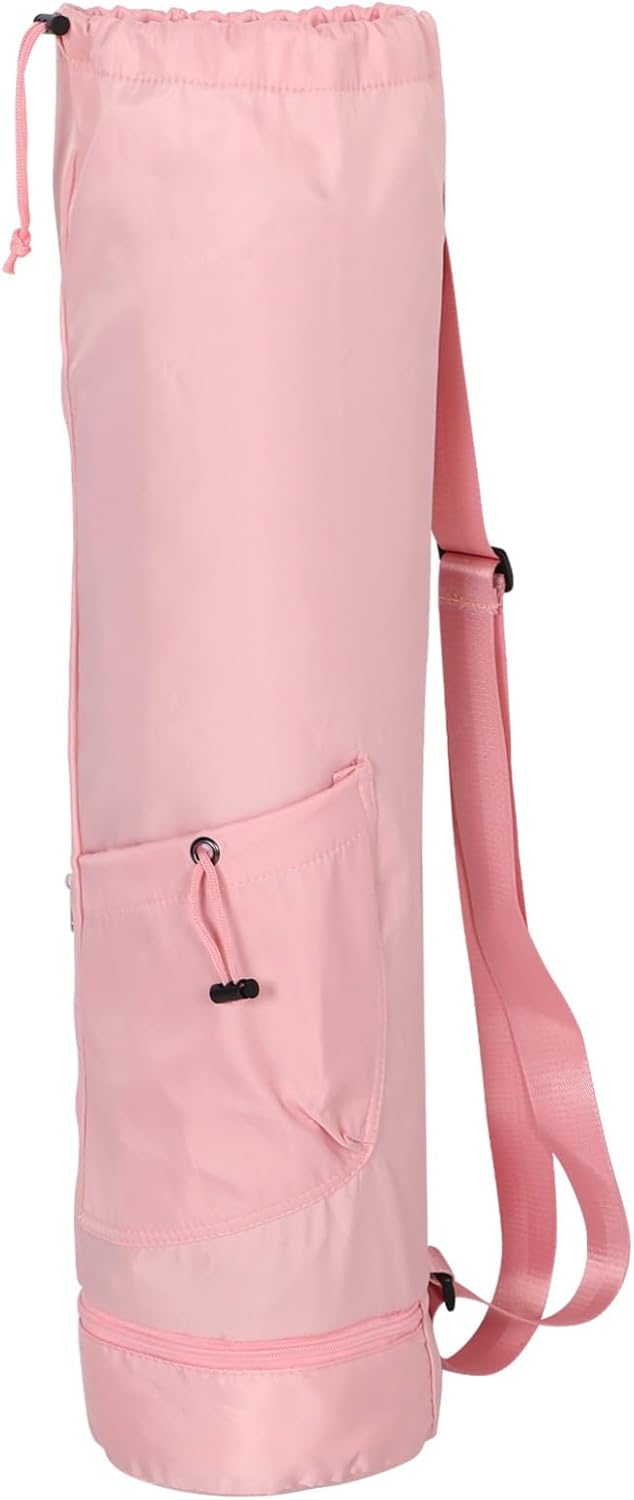 Alipis Versatile Yoga Strap Carrier with Water Bottle Pocket and Bottom Wet Compartment Spacious Sports Fitness Tote with Comfortable Strap for Easy Carrying and Secure Storage of