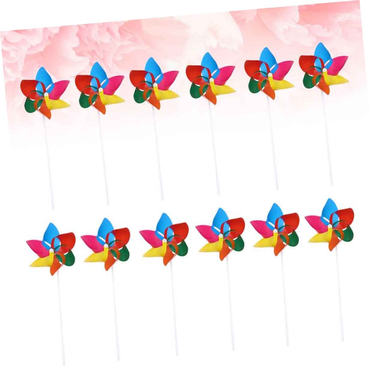 DECHOUS 50pcs Windmill Windmills Pinwheels Outdoor Early Educational