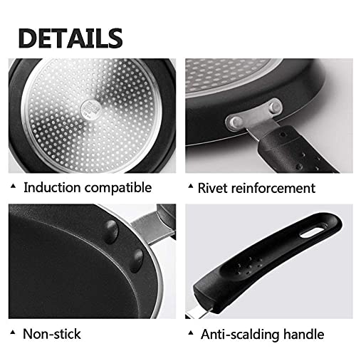 Frigideira antiaderente, alça antiaderente de baquelite, panquecas fáceis omelete, ovos fritos, tort