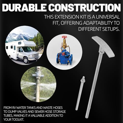 image for TonGass 2-Pack Universal Fit RV Waste Valve Replacement Kit RV Camper 