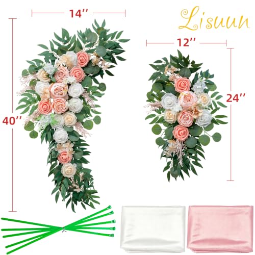 Lisuun Artificial Wedding Arch Flowers for Ceremony Backdrop Decor by Lisuun - Used condition - Image 2