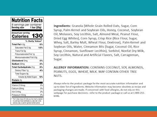 Sunbelt Bakery Snickerdoodle Chewy Granola Bars, 48-1.0 OZ Bars (6 Boxes) - Thumbnail 5
