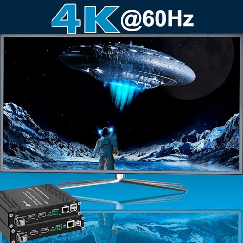 Extensor de fibra HDMI multifunción para controlar servidores desde salas de control a 20 KM 2