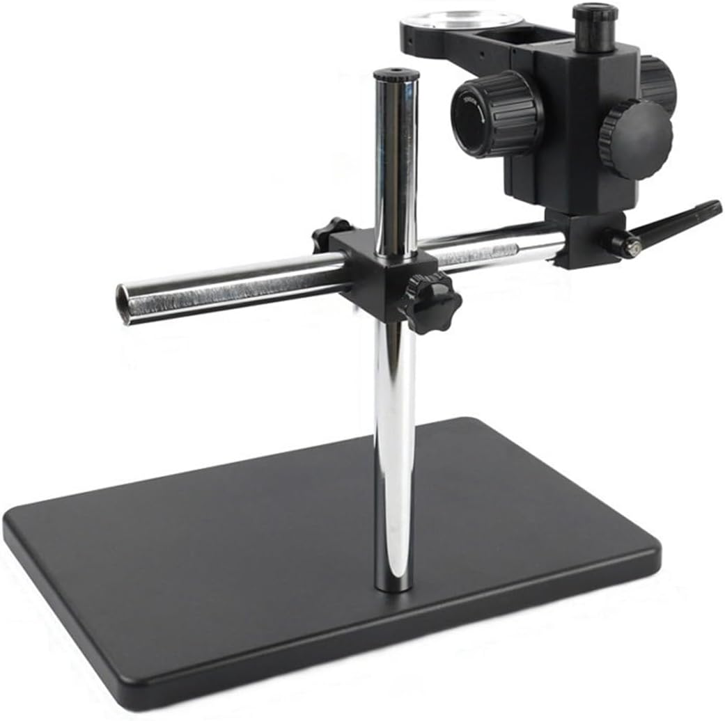 Lab Microscope Slides 76mm Focusing Stereo Trinocular Binocular Microscope Multi Adjustable Table Working Stand Microscope Parts(76mm C)