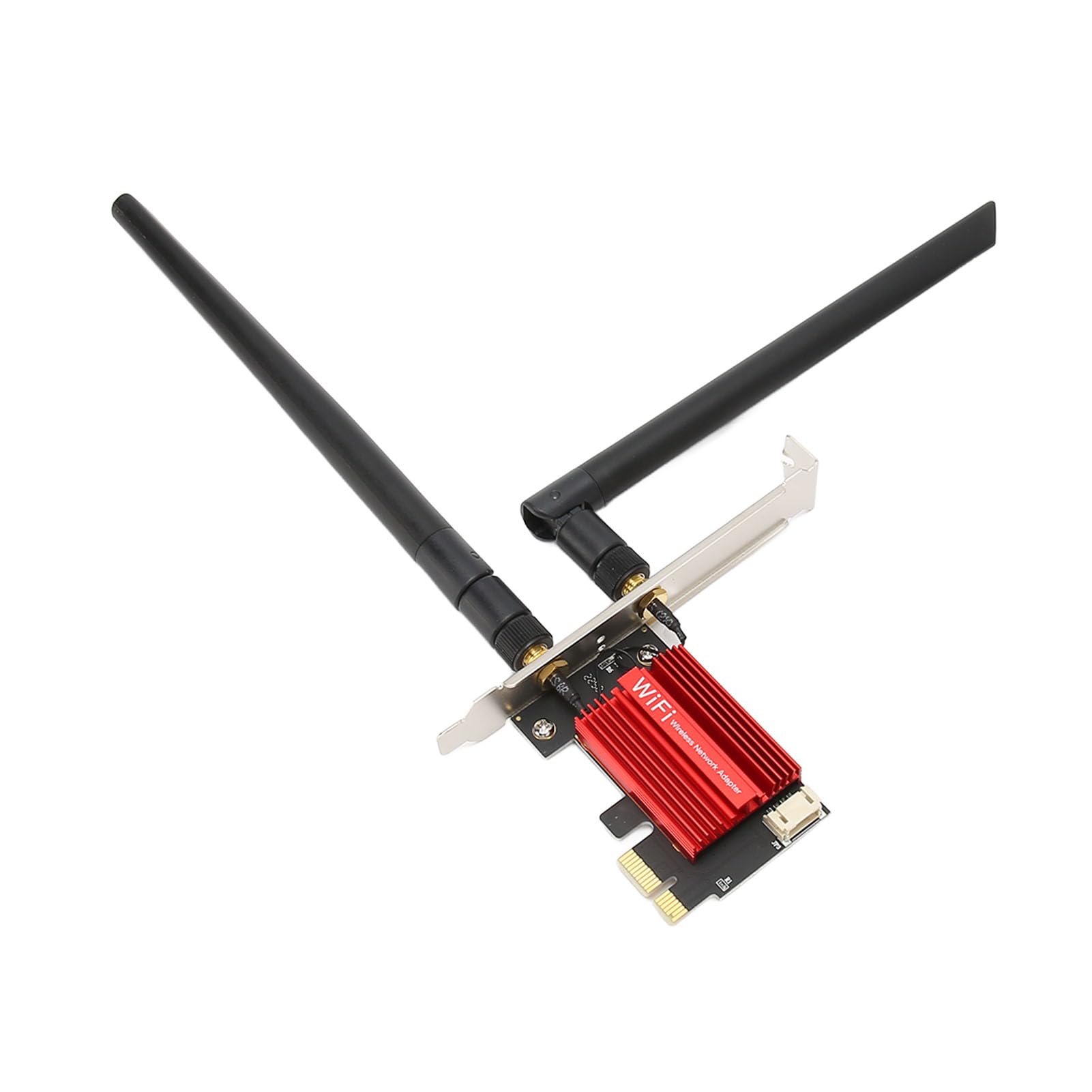 Bewinner Scheda WiFi PCIe 1200 Mbps Dual Band Con Bluetooth 4.0 – Adattatore Wireless Per PC Desktop, 2 Antenne Esterne