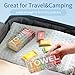 Dzronda Disposable Compressed Towels, Portable Compressed Towel Tablets, 28Pcs Travel Wash Cloth, Thicker Super Absorbent Wash Cloths for Travel, Face Towel Ideal for Outdoor Camping Hiking (28Pcs)