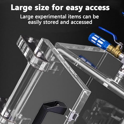 Professional Acrylic Vacuum Degassing Chamber with Pressure Gauge & Valve Optimal Airflow Control for Lab Research & Storage Applications