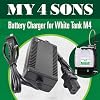 My4Sons Automatic Battery Charger Compatible with White Tank M4 Backpack Sprayer - Portable Power Supply Charge Maintainer - Power Adapter for Lawn and Garden Maintenance, Water Pressure and More