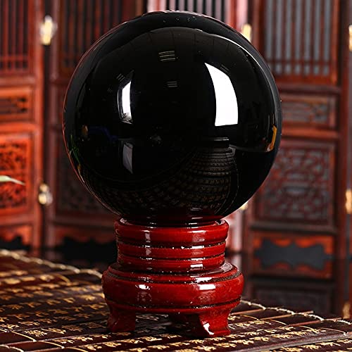 Boule de cristal en obsidienne naturelle objet déco et accessoire photo