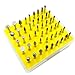 DerBlue 50-Piece 1/8-Inch Shank Diamond Coated Rotary Burrs Set Fits Dremel Rotary Tools,Diamond Burr Set for Jewelry,Glass,Stone,Ceramic,Gemstones Lapidary (Small Head Style)