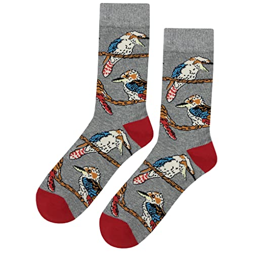 Bird Dress Socks 4 Pack Funny Novelty Crazy Fun Design Men Size 8-12 Cotton Casual Crew Colorful Funky Fancy Socks Gift for Men3