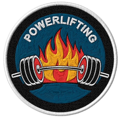 Powerlifting Iron-On Patch for Clothes, Backpack, Jacket