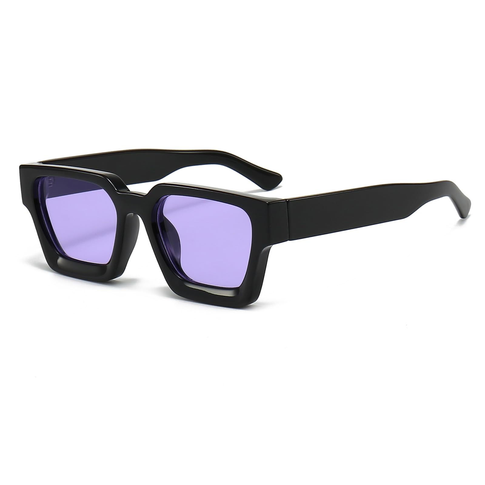 YAMEIZE Rectangulares Vintage Gafas de Sol-para Mujer Vintage Retro con Protección UV400 Cuadrada de Moda Gafas