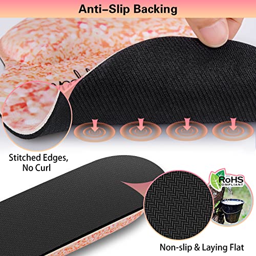 Mouse Pad Wrist Support Set, Canjoy 3-In-1 Keyboard Wrist Rest+Ergonomic Mouse Pad + Coaster, Gel Wrist Rest For Computer Keyboard And Mouse Pad Set, Easy Typing & Pain Relief For Home Office Gaming #TOP4