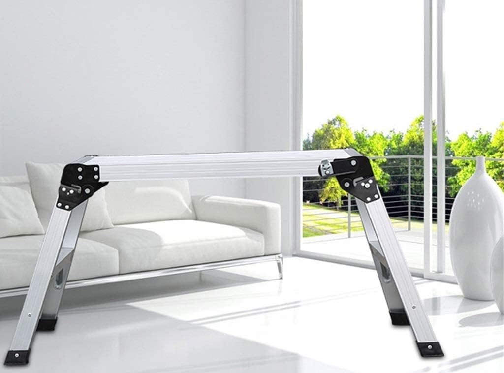 Collapsible Workbench, Fruit Tree Pruning Platform Ladder Car Beauty Shop Ladder Thin Metal Ladder Shop Dual-use Household Ladder