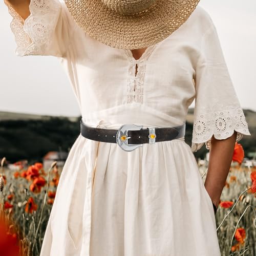 Rhinestones Waist Belt for Jeans Pants Distressed Pattern Waistband for Men Women Casual Wear Theme Party Waist Accessor3